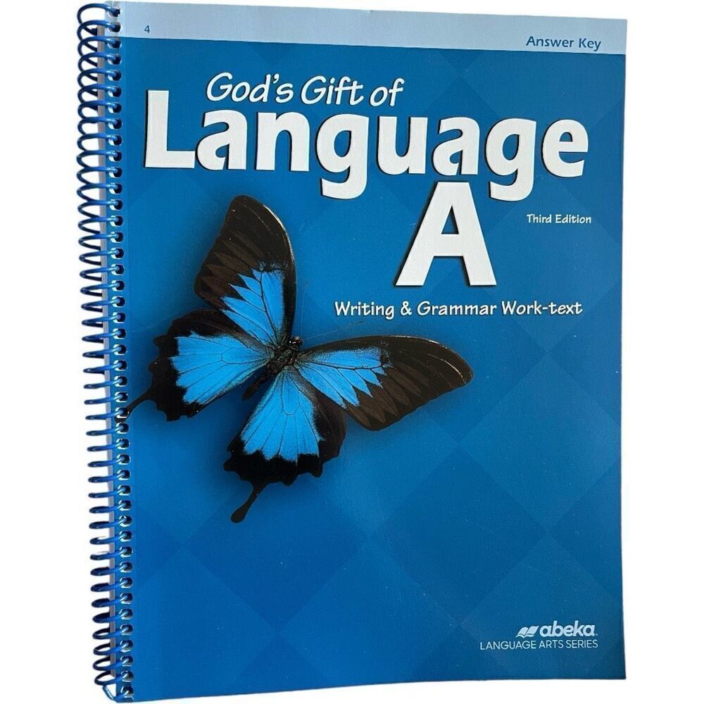 New Abeka 4th Grade 4 God's Gift of Language A Teacher Answer Curriculum Key